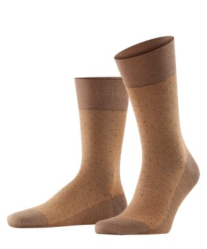 Falke Sensitive Herringbone Socks Miesten Sukat Ruskea | 63489HDUB