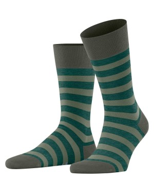 Falke Sensitive Mapped Line Socks Miesten Sukat Vihreä | 02589WTCY