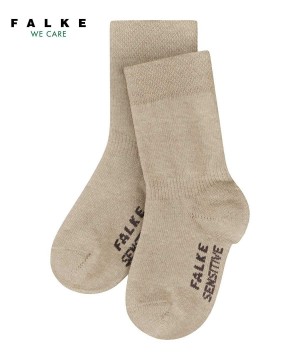 Falke Sensitive Socks Vauvan Sukat Beige | 31842EVIU