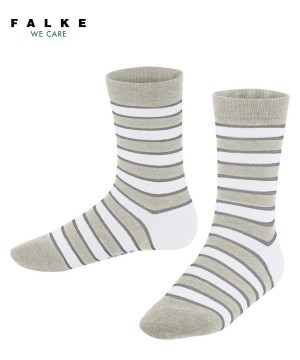 Falke Simple Stripes Socks Lasten Sukat Harmaat | 37809STKY