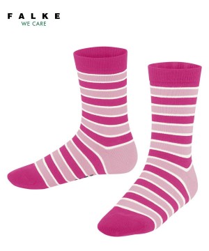 Falke Simple Stripes Socks Lasten Sukat Pinkki | 82675XMGP