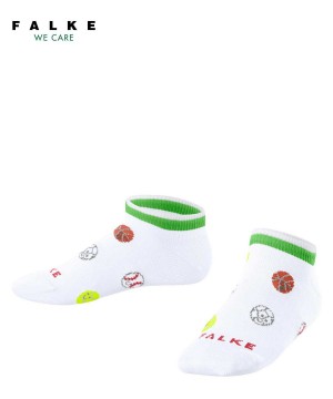 Falke Sporty Balls Sneaker socks Lasten Sukat Valkoinen | 08527PMZN