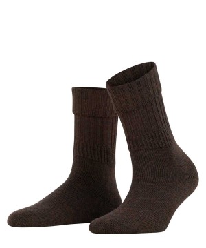 Falke Striggings Rib Boot socks Naisten Sukat Ruskea | 74960XESQ