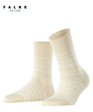 Falke Sunset Stripe Socks Naisten Sukat Beige | 17356OZGM