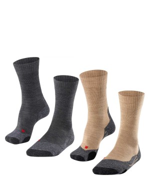 Falke TK2 Explore 2-Pack Socks Miesten Sukat Multicolored | 04967MKBF