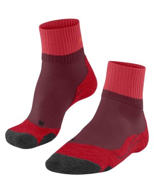 Falke TK2 Explore Short Trekking Short sock Naisten Sports Socks Punainen | 17043RZFL