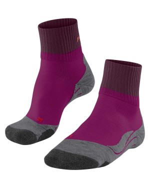 Falke TK2 Explore Short Trekking Short sock Naisten Sports Socks Violetit | 40517XRKL