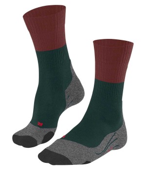 Falke TK2 Explore Trekking Socks Miesten Sukat Vihreä | 10592UPWS