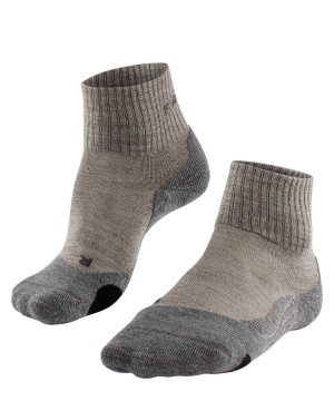 Falke TK2 Explore Wool Short Trekking Short sock Naisten Sports Socks Beige | 68032BCXM