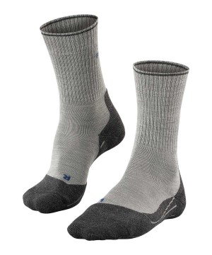 Falke TK2 Explore Wool Silk Trekking Socks Naisten Sports Socks Harmaat | 89240RKQF