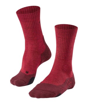 Falke TK2 Explore Wool Trekking Socks Naisten Sports Socks Punainen | 30921KSMG