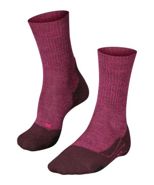 Falke TK2 Explore Wool Trekking Socks Naisten Sports Socks Punainen | 32956PSTR