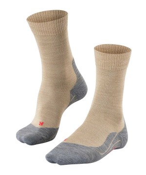 Falke TK5 Wander Trekking Socks Miesten Sukat Beige | 18092PXGQ