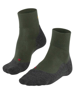 Falke TK5 Wander Wool Short Trekking Short sock Naisten Sports Socks Vihreä | 13045PFCJ