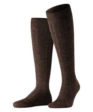 Falke Teppich im Schuh Knee-high Socks Miesten Sukat Ruskea | 83025JFIH