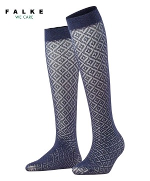 Falke Tessellating 25 DEN Knee-high Socks Naisten Sukat Sininen | 64150TJWX