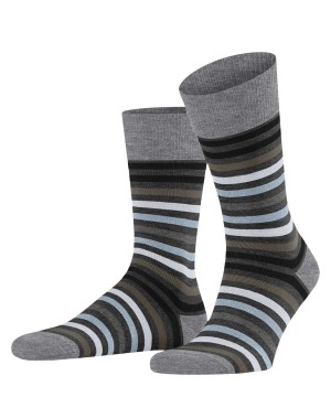 Falke Tinted Stripe Socks Miesten Sukat Harmaat | 18065QBFP