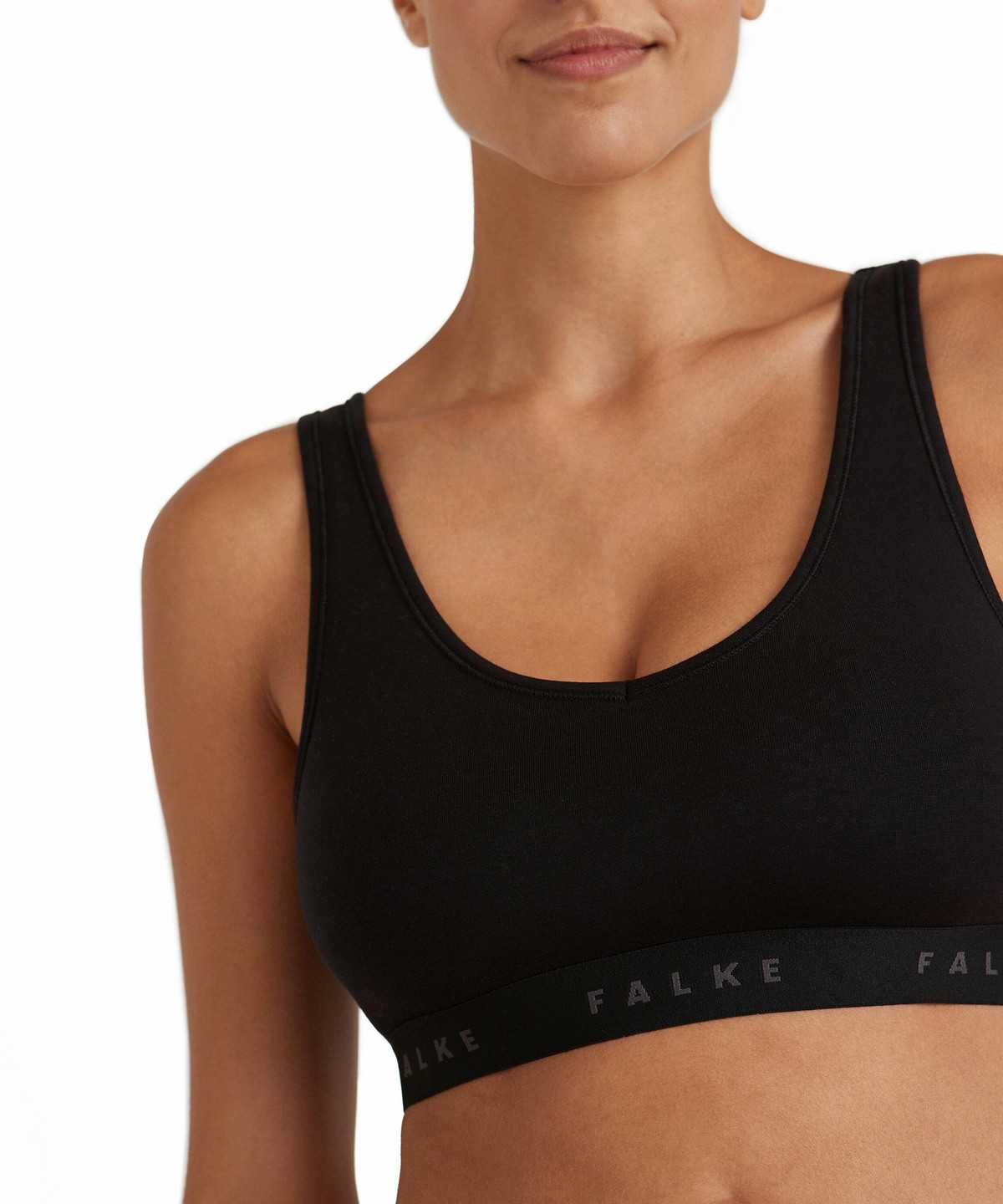 Falke 2-Pack Bustier Daily Comfort Naisten Bras & Tops Mustat | 67345WUKQ