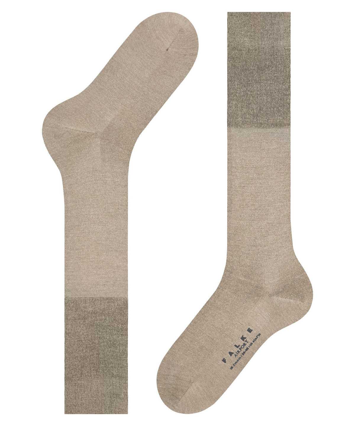 Falke Airport Knee-high Socks Miesten Sukat Beige | 61485GWVM