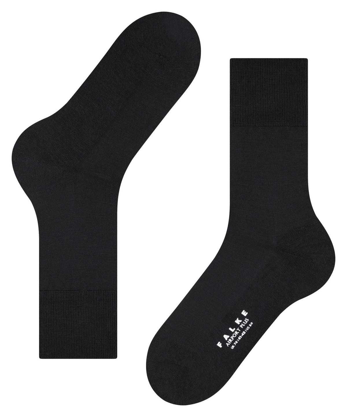 Falke Airport Plus Socks Miesten Sukat Mustat | 65413ZYQU