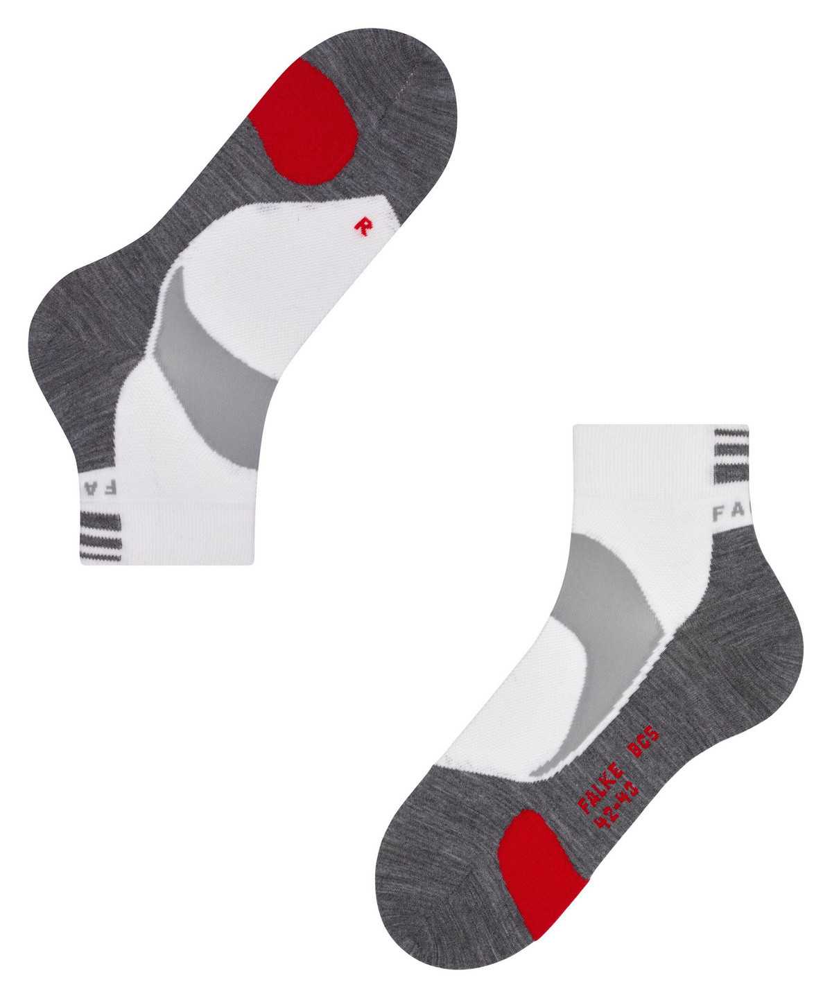 Falke BC5 Endurance Biking Short sock Naisten Sports Socks Valkoinen | 45102ZRSY