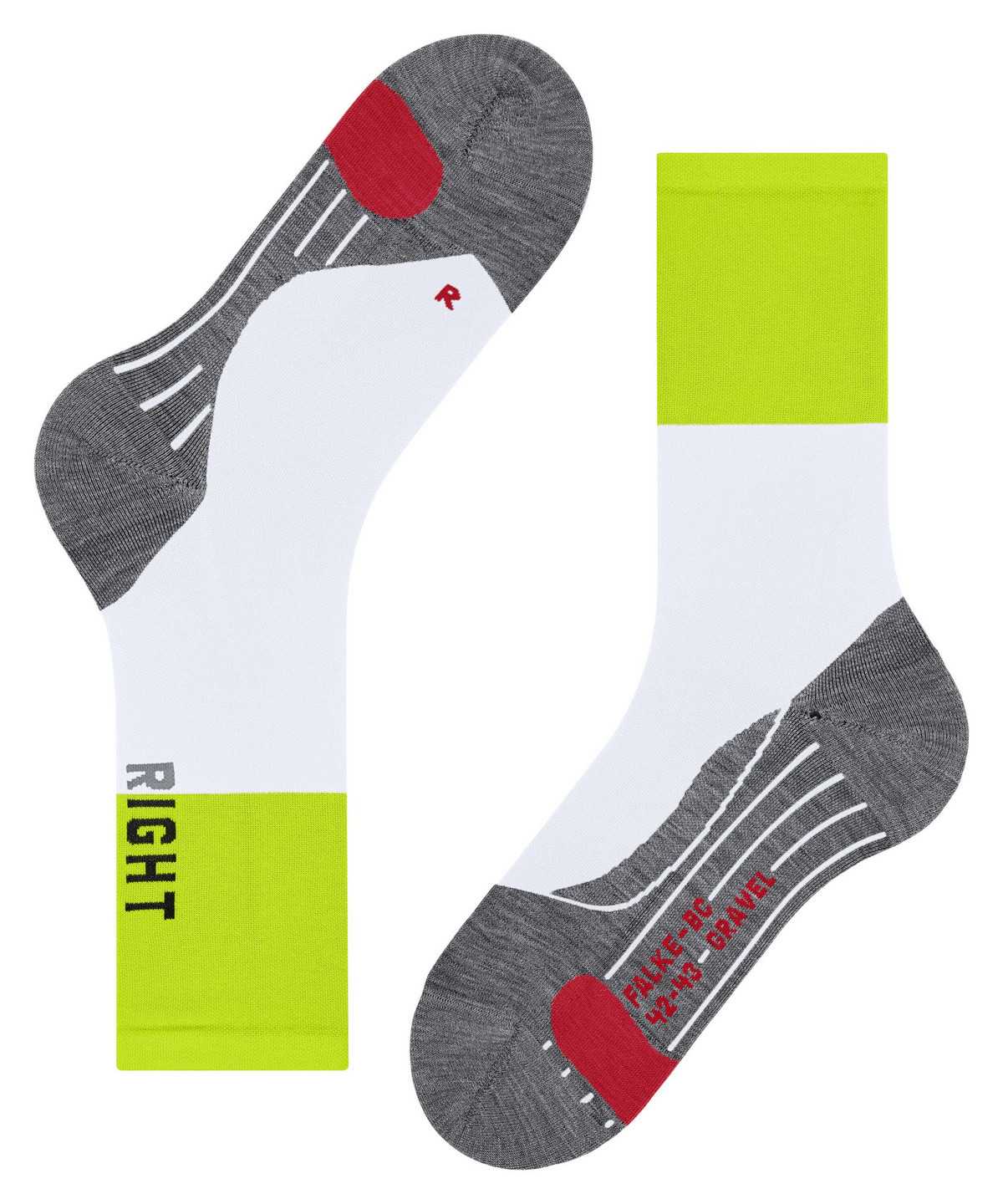 Falke BC Gravel Biking Socks Miesten Sukat Valkoinen | 03479BQLJ