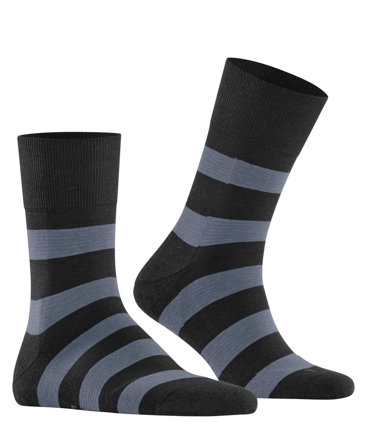 Falke Block Stripe Socks Miesten Sukat Mustat | 60315KOER