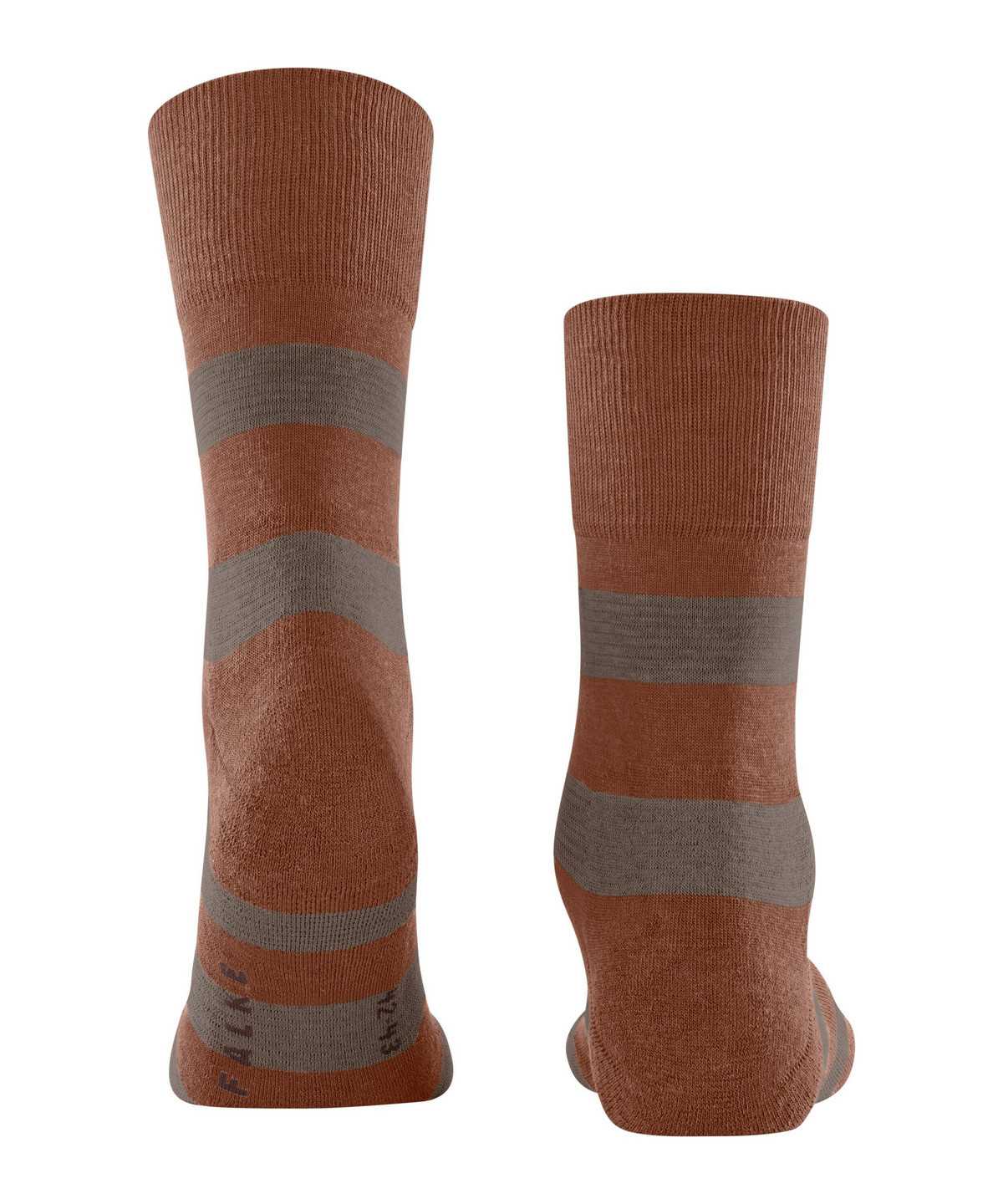 Falke Block Stripe Socks Miesten Sukat Ruskea | 92861RFAX