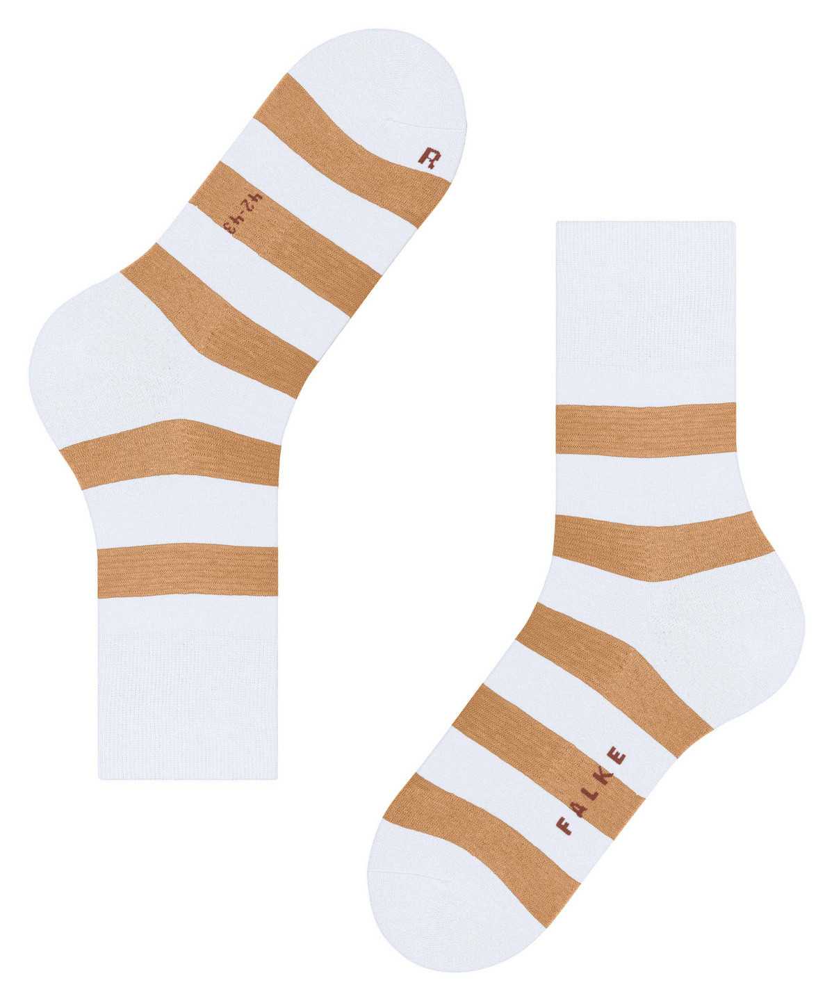 Falke Block Stripe Socks Miesten Sukat Valkoinen | 49780TJRB