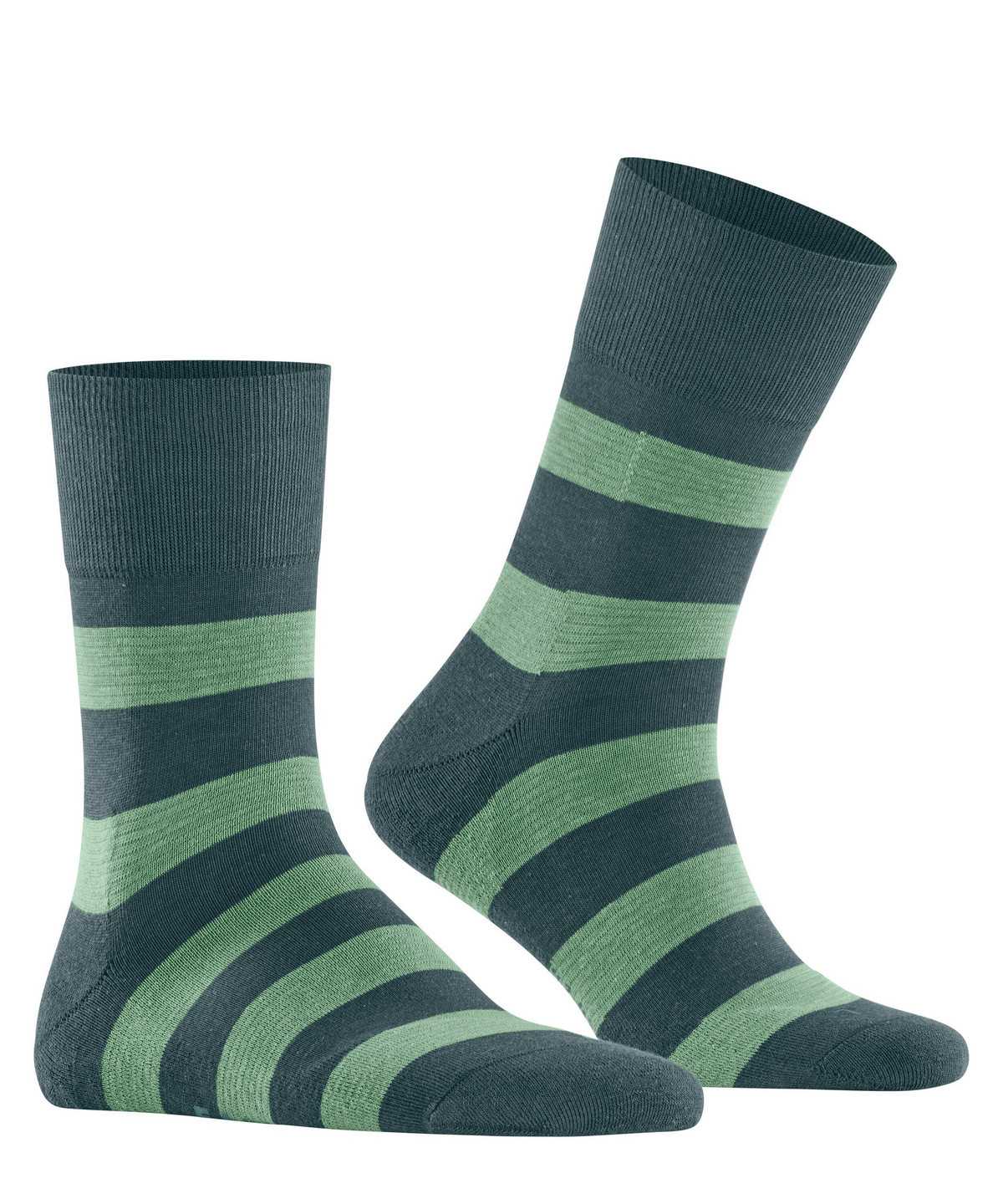 Falke Block Stripe Socks Miesten Sukat Vihreä | 47359CNWK