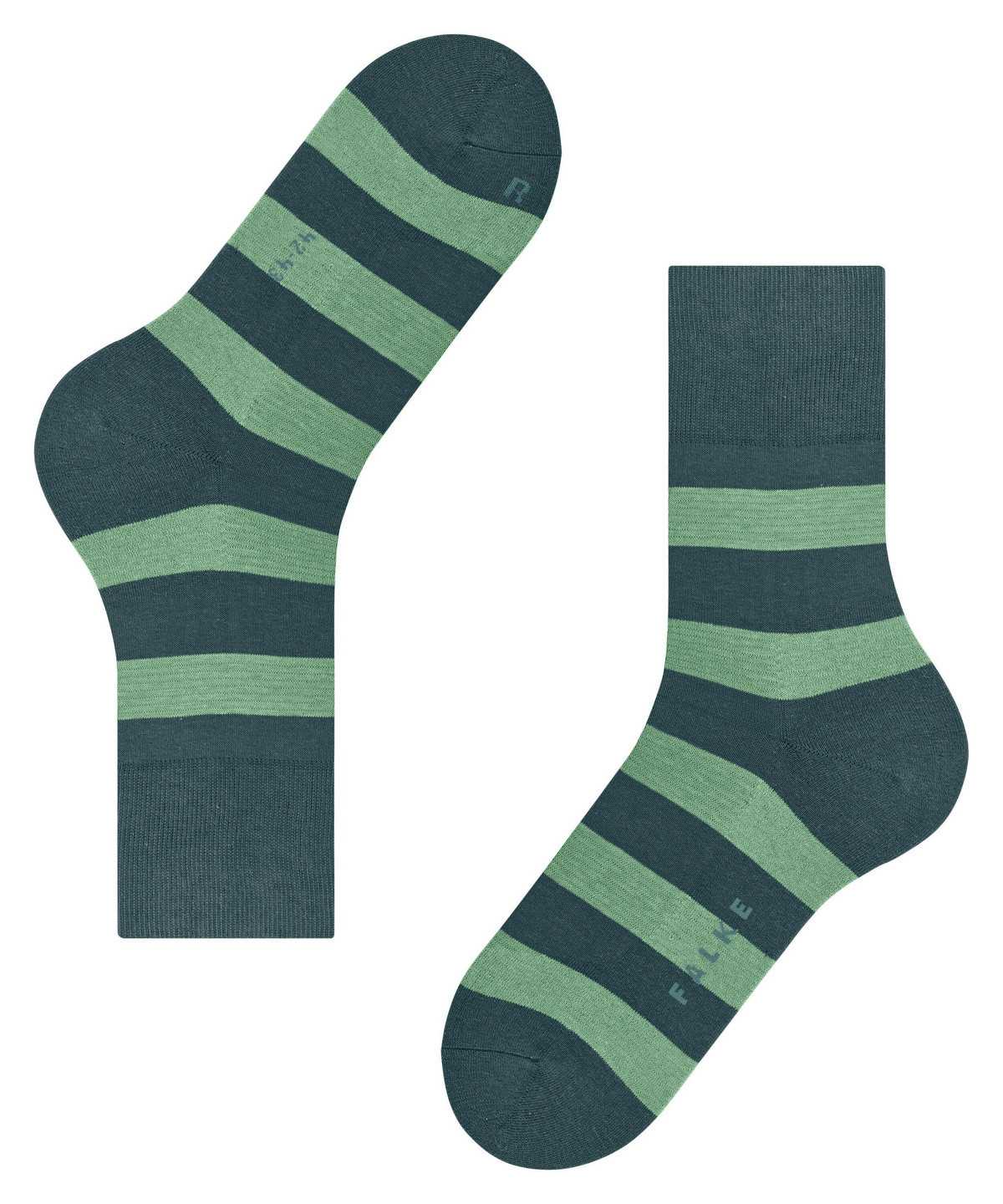 Falke Block Stripe Socks Miesten Sukat Vihreä | 47359CNWK