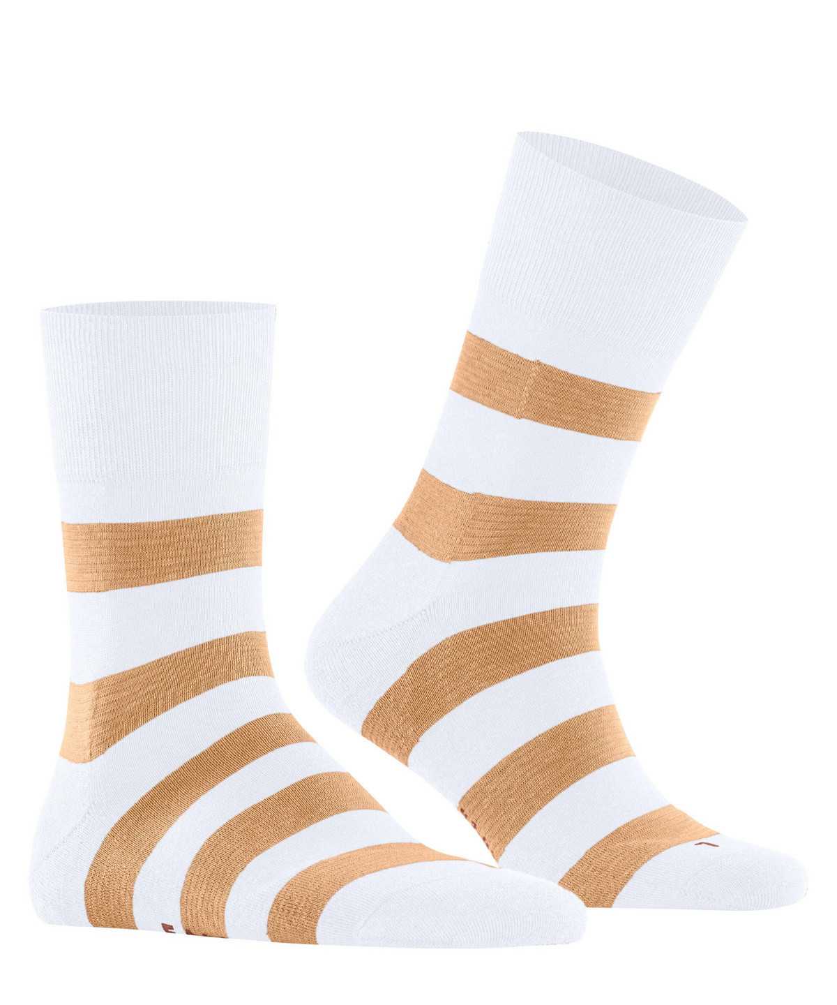 Falke Block Stripe Socks Naisten Sukat Valkoinen | 59610GORV