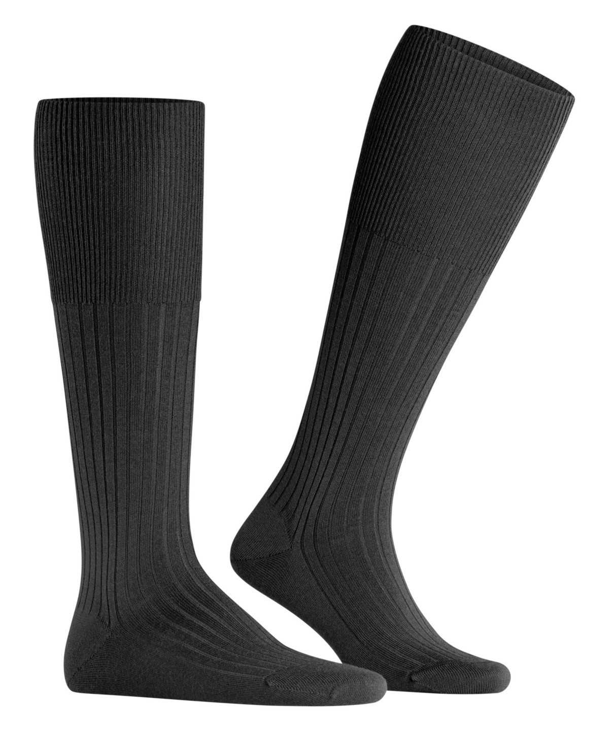 Falke Bristol Pure Knee-high Socks Miesten Sukat Mustat | 52493DASW