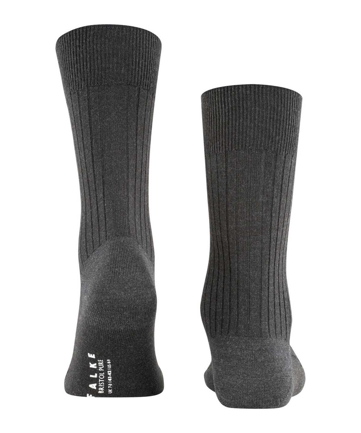 Falke Bristol Pure Socks Miesten Sukat Harmaat | 36749QKSL