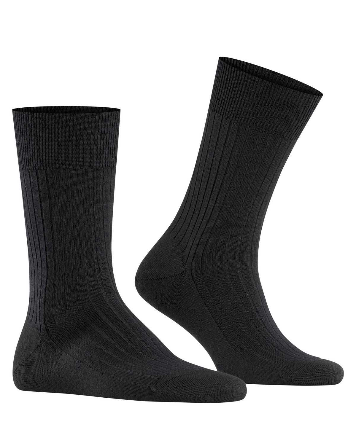 Falke Bristol Pure Socks Miesten Sukat Mustat | 52374NIKU