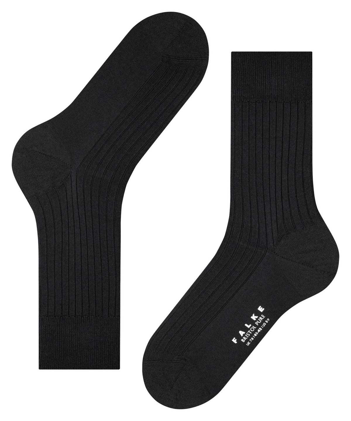 Falke Bristol Pure Socks Miesten Sukat Mustat | 52374NIKU