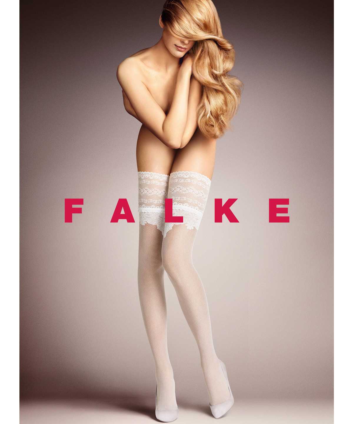 Falke Ceremonial 20 DEN Stay-ups Naisten Thigh Highs Valkoinen | 25479FLHK