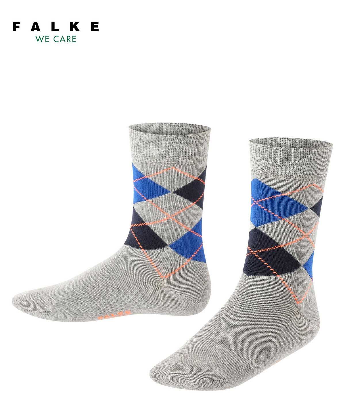 Falke Classic Argyle Socks Lasten Sukat Harmaat | 78306KNID