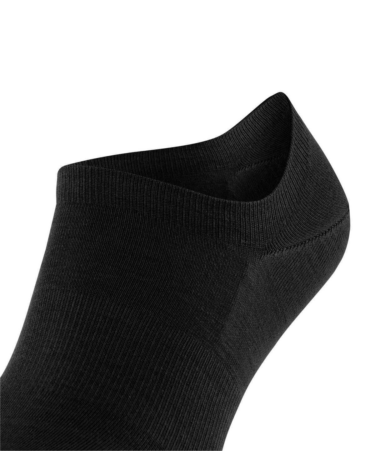 Falke ClimaWool Invisibles Miesten No Show Socks Mustat | 89026RANW