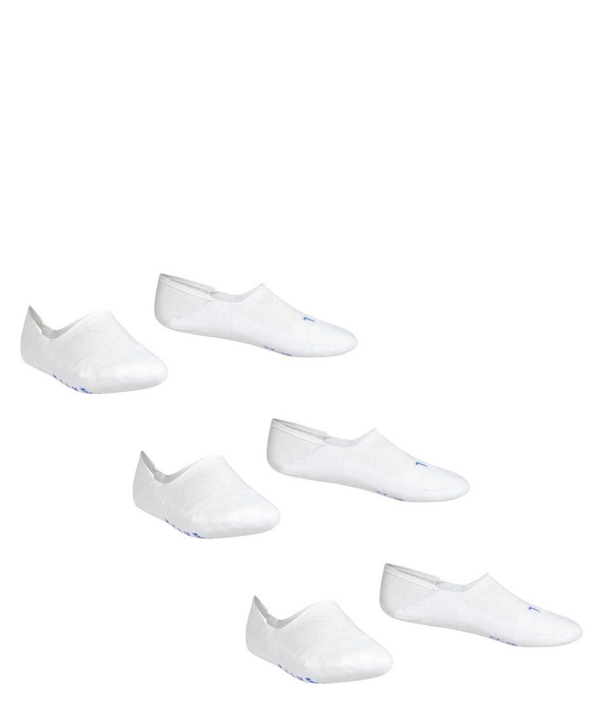 Falke Cool Kick 3-Pack Invisibles Lasten No Show Socks Valkoinen | 94731XDSY