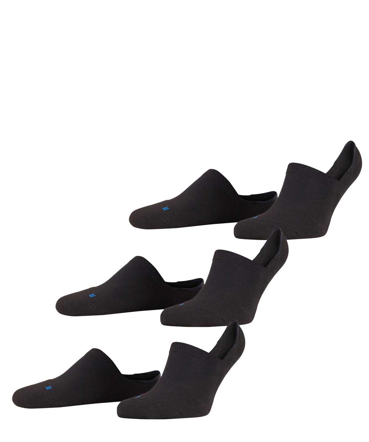 Falke Cool Kick 3-Pack Invisibles Naisten No Show Socks Mustat | 09134VYRJ