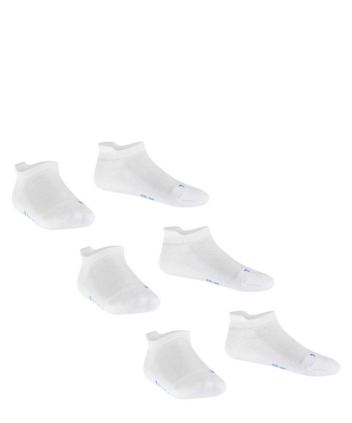 Falke Cool Kick 3-Pack Sneaker Socks Lasten Sukat Valkoinen | 79105OJPX