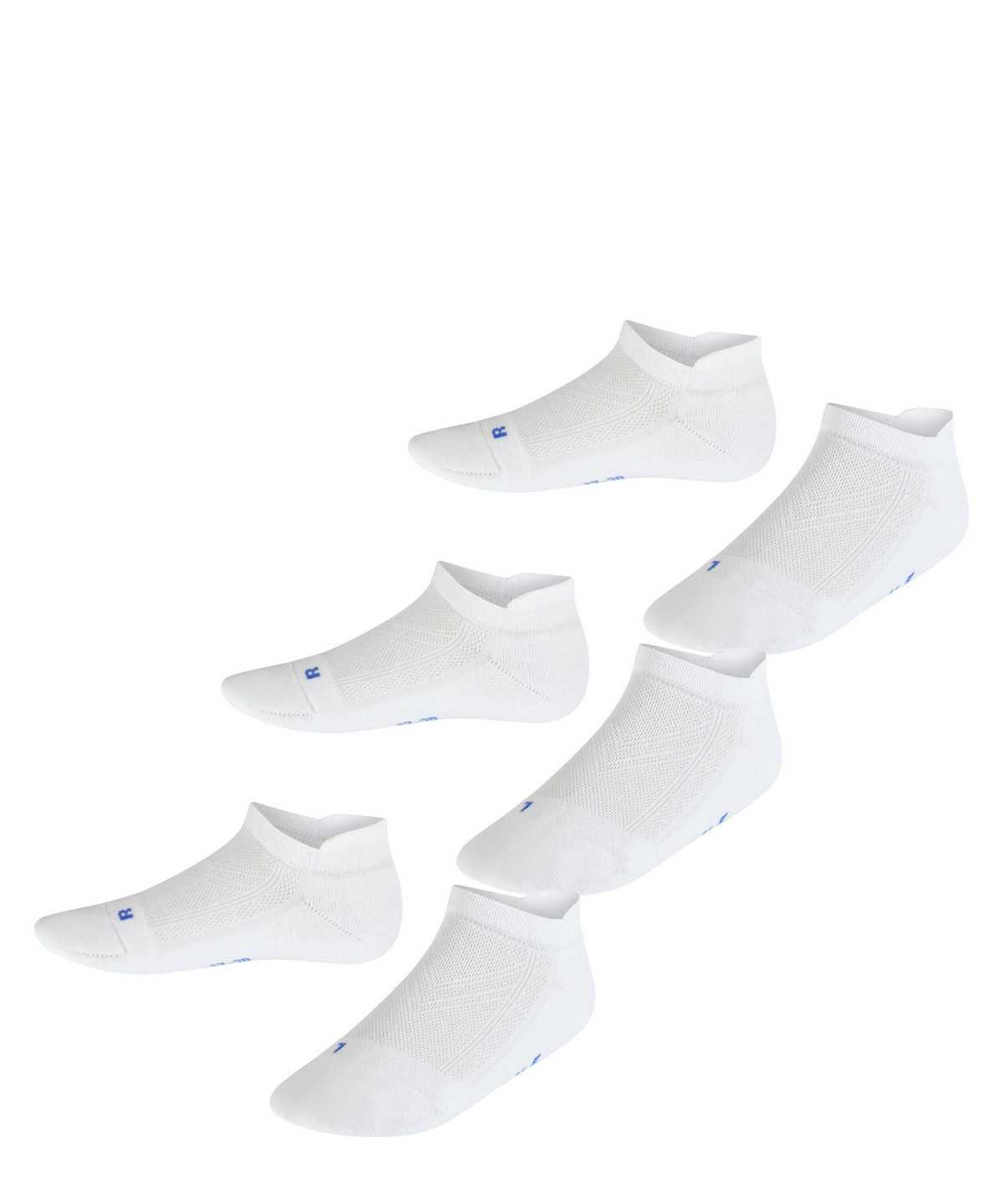 Falke Cool Kick 3-Pack Sneaker Socks Lasten Sukat Valkoinen | 79105OJPX