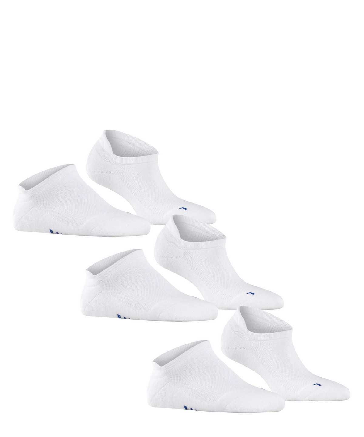 Falke Cool Kick 3-Pack Sneaker Socks Miesten Sukat Valkoinen | 94682CYDV