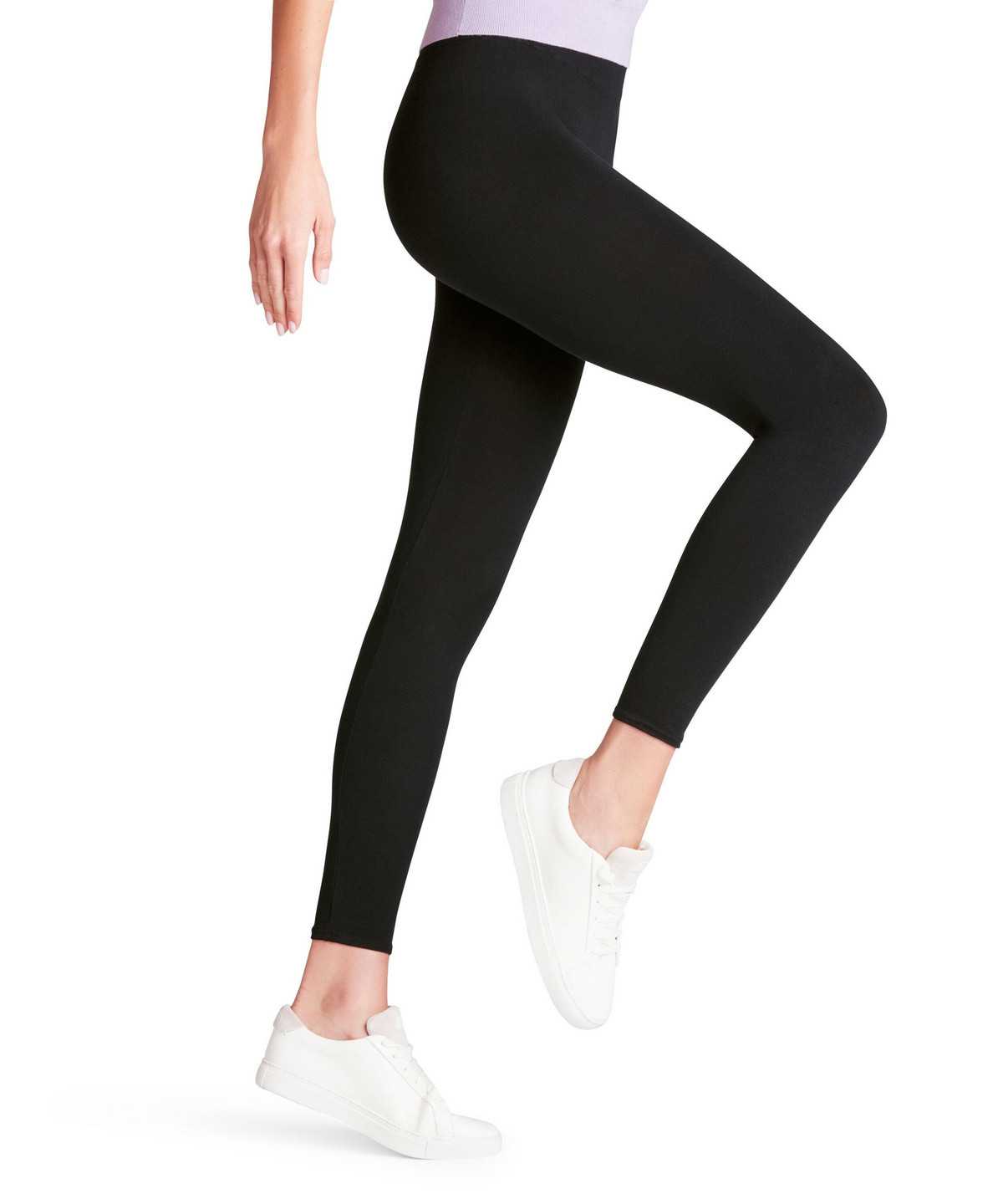 Falke Cotton Seamless Leggings Naisten Leggings Mustat | 78125QVRF