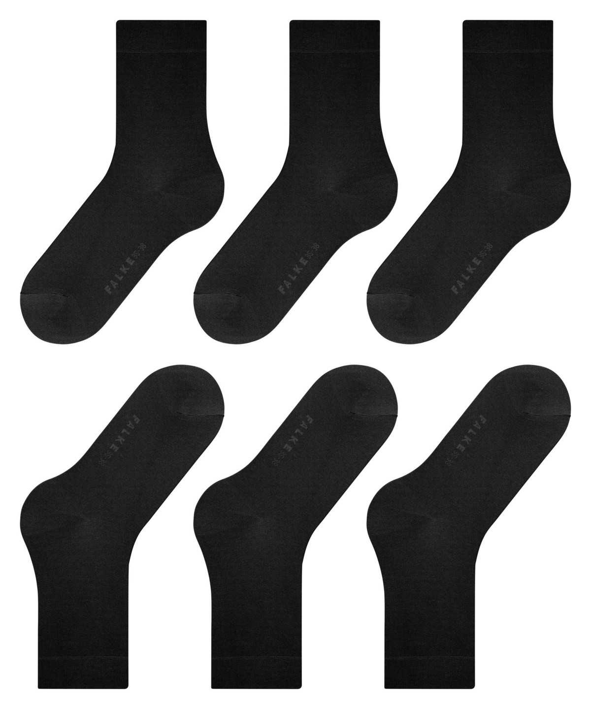 Falke Cotton Touch 3-Pack Socks Naisten Sukat Mustat | 41720MQKT