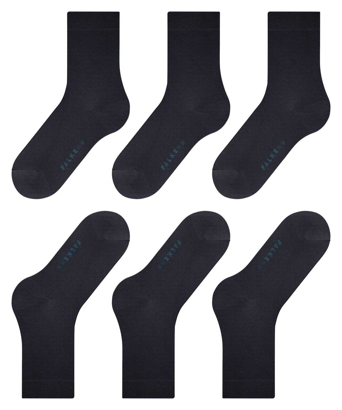 Falke Cotton Touch 3-Pack Socks Naisten Sukat Sininen | 39472MYCH