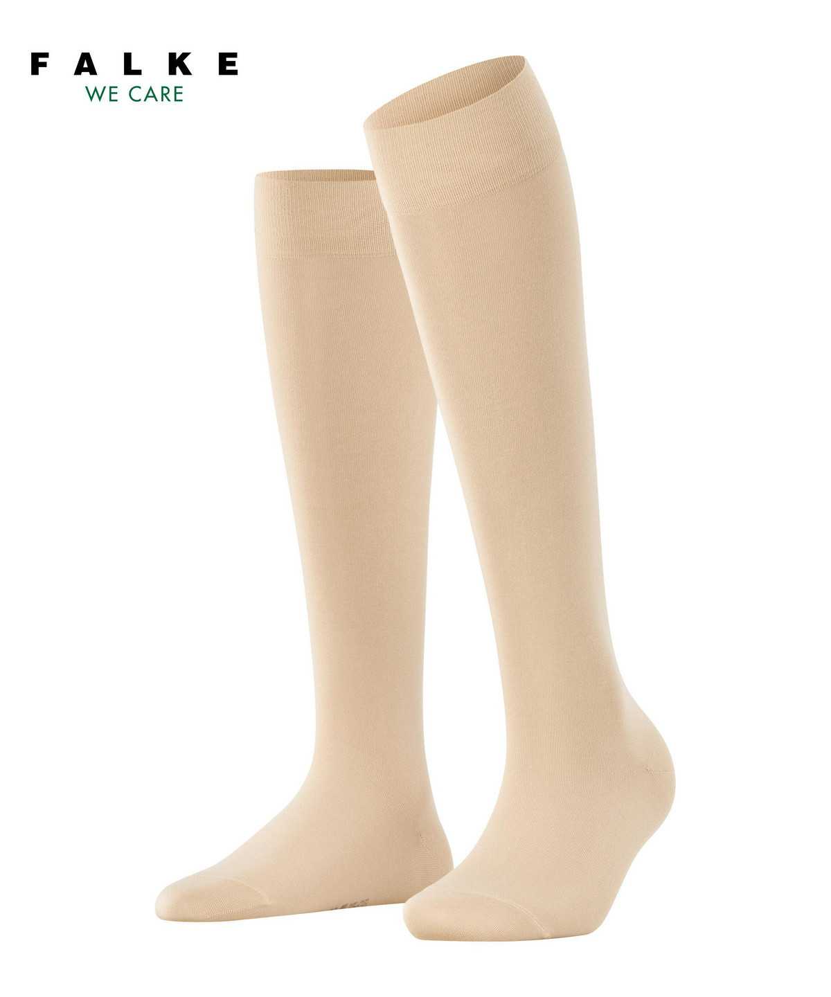 Falke Cotton Touch Knee-high Socks Naisten Sukat Beige | 92758LJZT