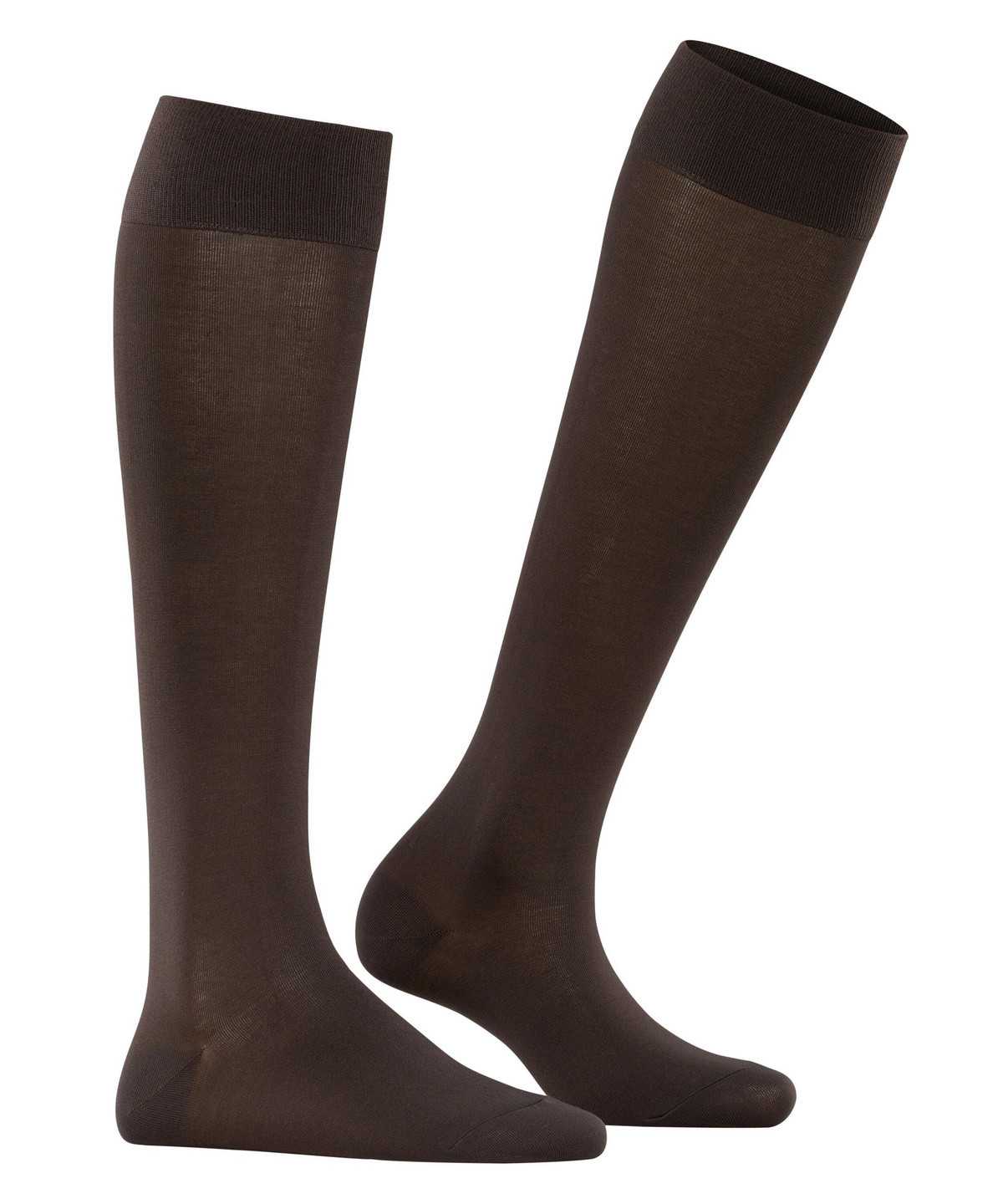 Falke Cotton Touch Knee-high Socks Naisten Sukat Ruskea | 19630GWMO