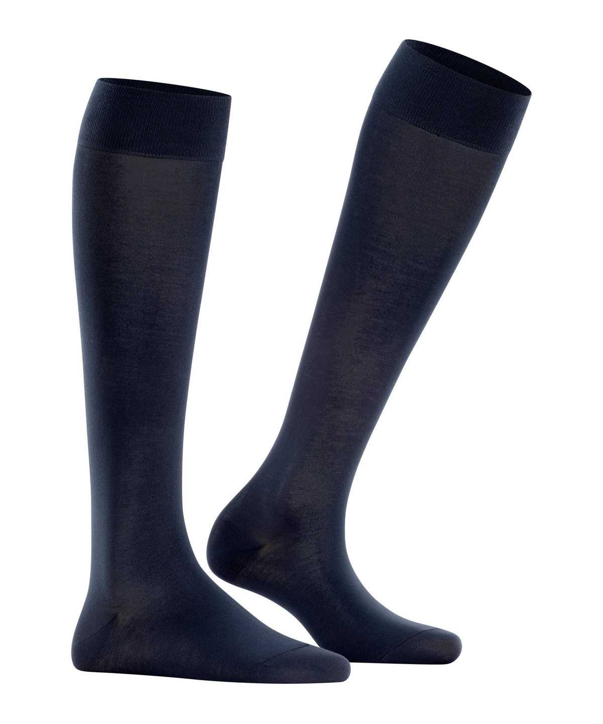 Falke Cotton Touch Knee-high Socks Naisten Sukat Sininen | 65402XLHE